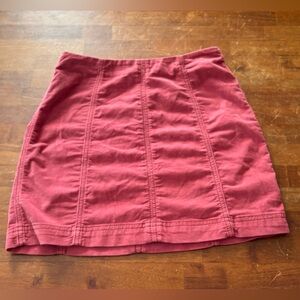 Free People Rustic Pink High Rise Mini Skirt Women’s Size 6